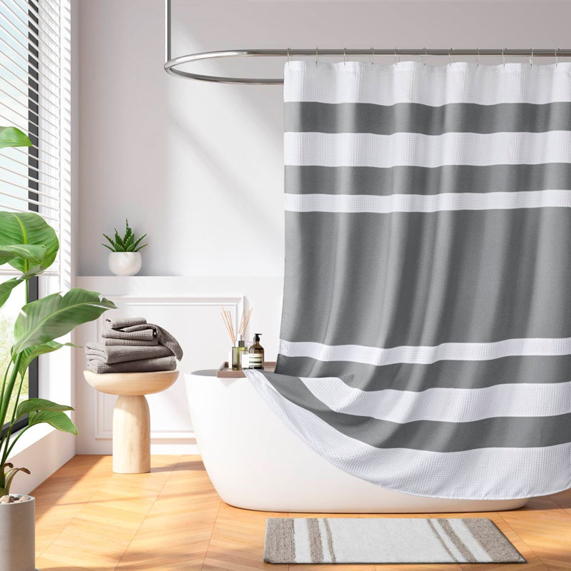  Rideau de douche Dionne Modern, Gris anthracite