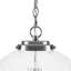 Luminaire suspendu 1 lumière en verre nervuré 1 lumière-1613249225