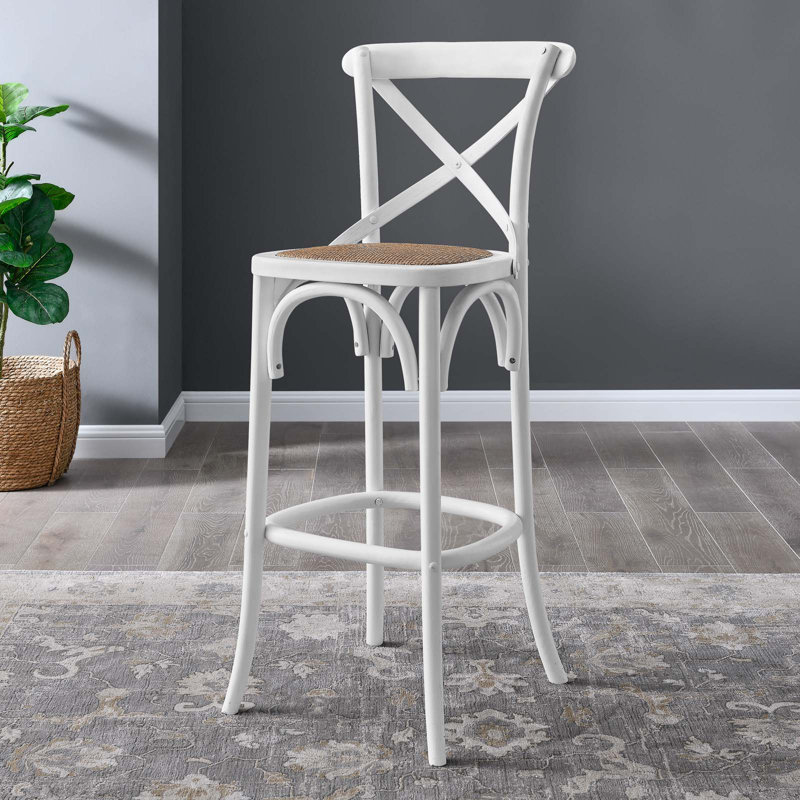 Modway Gear Stool, Natural, Bar Stool (30" Seat Height)
