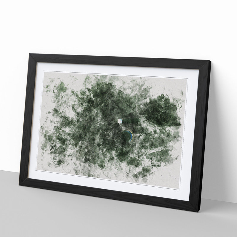 On the Golf Course - Framed Print, 27cm H x 36cm W x 2cm D, Black Framed