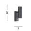 Lauderhill 2 - Bulb 22cm H Outdoor Armed Sconce-5766232