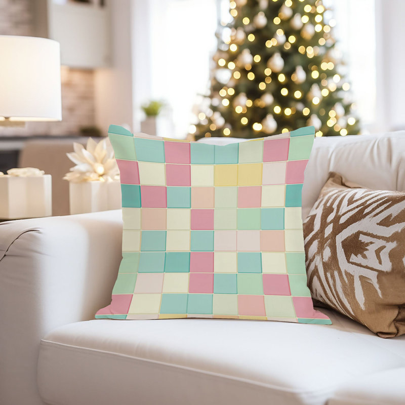Abstract Abtract Pastel Squares II Retro, 16"H x 16"W