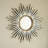 Lightweight Silver Mirror Pu Sunburst Design For Bathroom, Bedroom, Or Entryway Decor