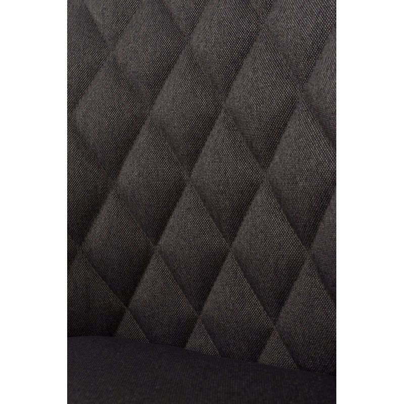 Conway Upholstered Dining Chair, Dark Gray