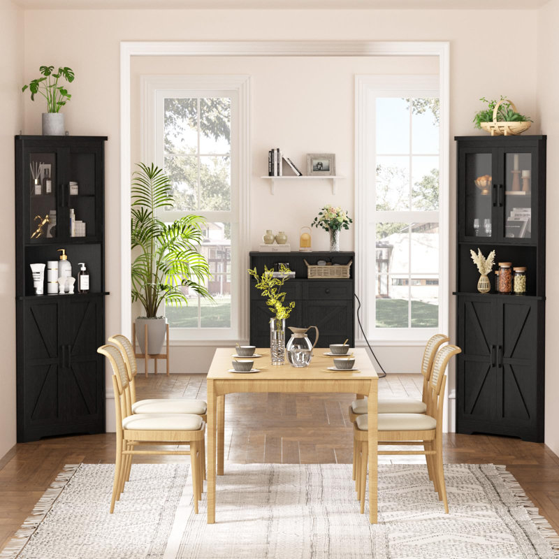 Armoire de rangement 67 po H, Noir