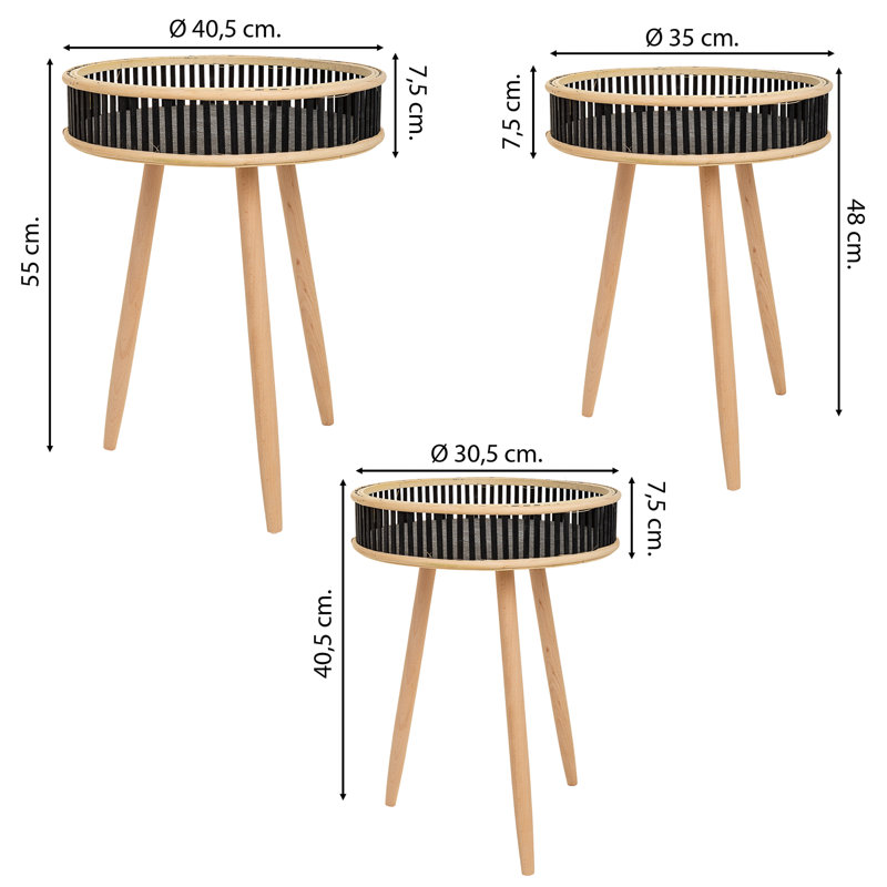 Imogene Tray Top Nesting Tables