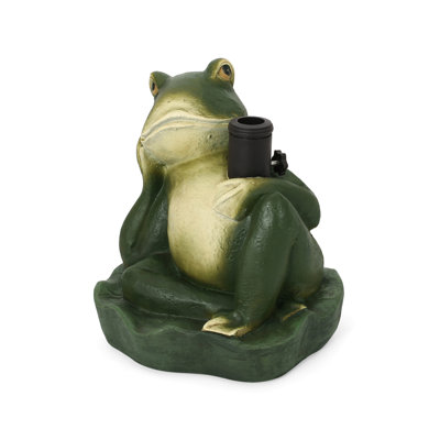 Concrete Frog Umbrella Base - Structure, 13.7 In Depth, 12.67 Width, 15.41 Height, 59.31 Lb Weight, 19.75 Package 17.5 61.93 Weight Robust Construction, In. Lb,