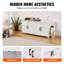 Enceinte de litière pour chat, armoire en bois 2 pièces (blanc)-129936866