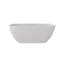Baignoire de trempage autoportante ovale blanche à surface solide avec drain 59 "Casainc