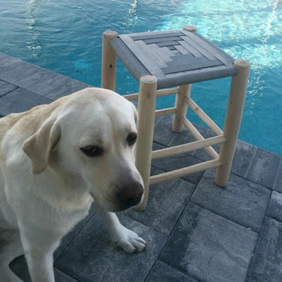 Solid Wood Accent Stool