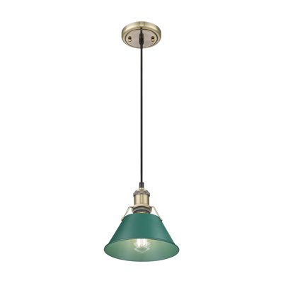 Akifumi Small Pendant with Pine Green