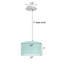 Abat-jour tambour en lin blanc avec diffuseur l 16 po avec cordon noir-140943305-140943311-155984702