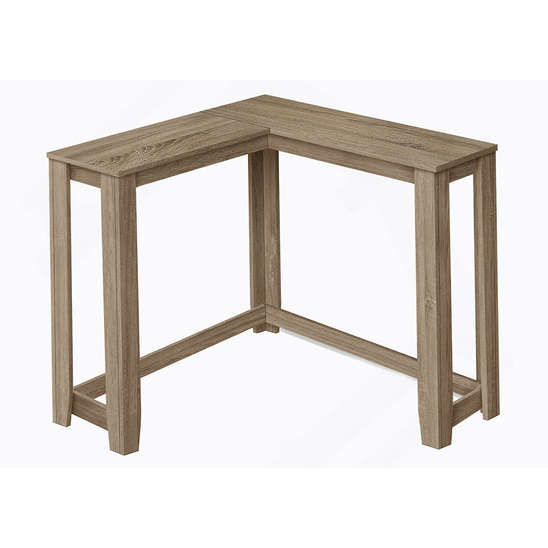 Table d'appoint, console, vestibule, étroit, d'angle, stratifié brun, contemporain, moderne, Taupe