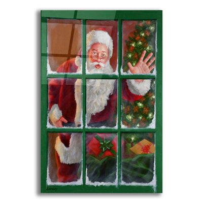 " Santa Window 4 " by David Lindsley