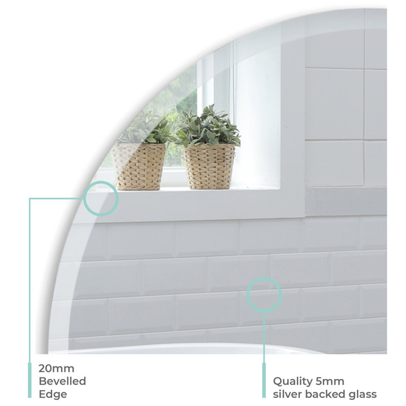 Seese Flat Wall Mirror, 60cm x 60cm