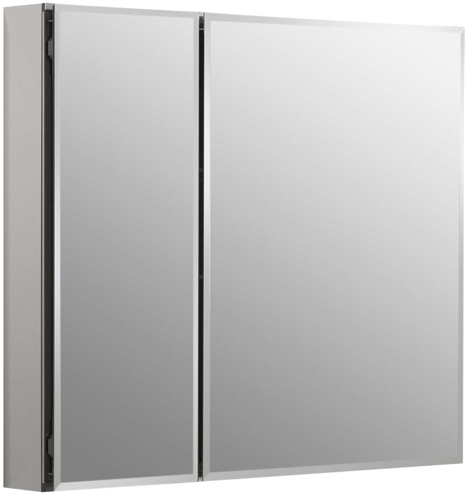 K-CB-CLC3026FS Kohler CLC Aluminum Two-Door Medicine Cabinet With Mirrored  Doors, Beveled Edges  Reviews Wayfair