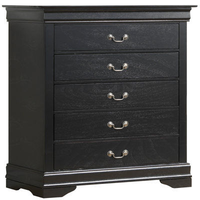 Charmant coffre de rangement traditionnel noir