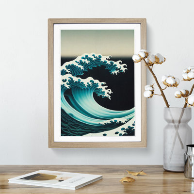 Crashing Japanese Wave - Single Picture Frame Print