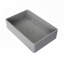 Lavabo de salle de bain rectangulaire en béton 19,68 "gris moderne