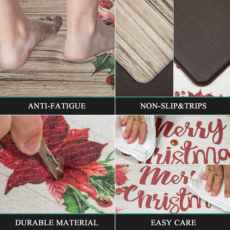 The Holiday Aisle® Decio Anti-Fatigue Non-Skid Kitchen Mat & Reviews