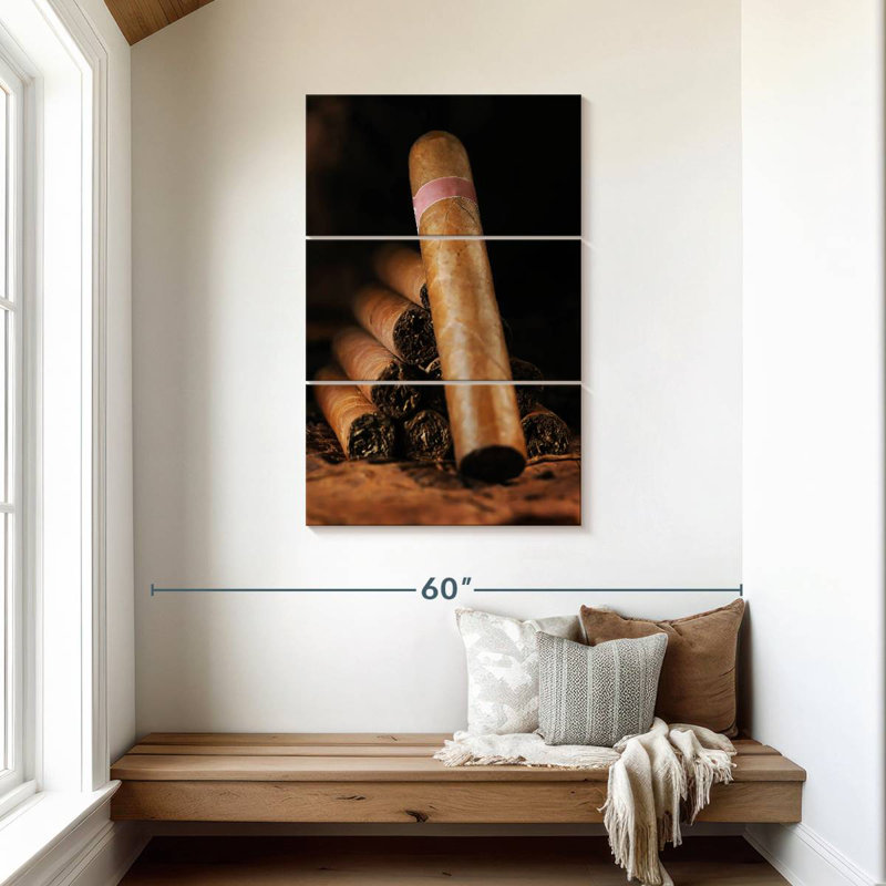 Senne Stacked Cuban Cigars, 45" H x 28" W