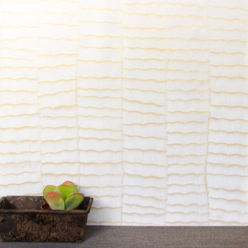 Abstract Shimmer Wallpaper, 26" W x 108" L, Beige/Gray