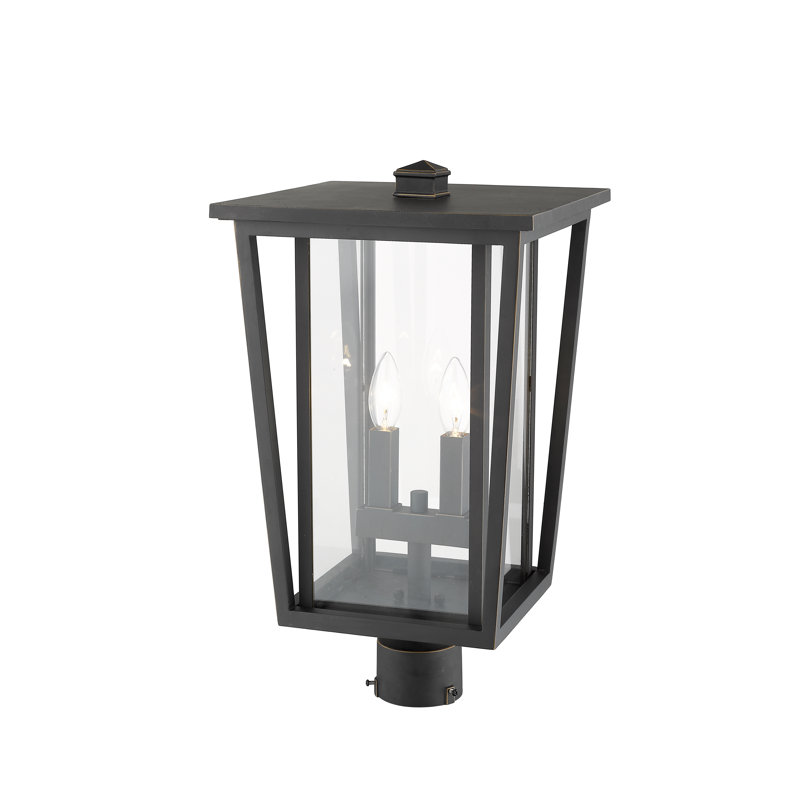 Luminaire suspendu à 2 lumières Amreet, Bronze huilé