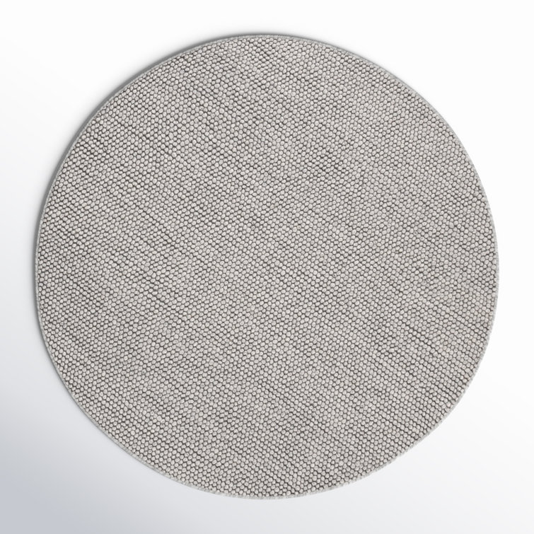 Elle Handmade Wool Silver Rug