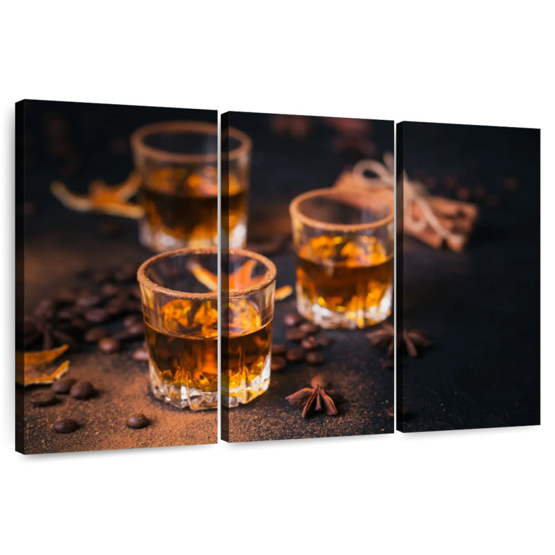 Yarlin Whiskey Shots, 24" H x 38" W
