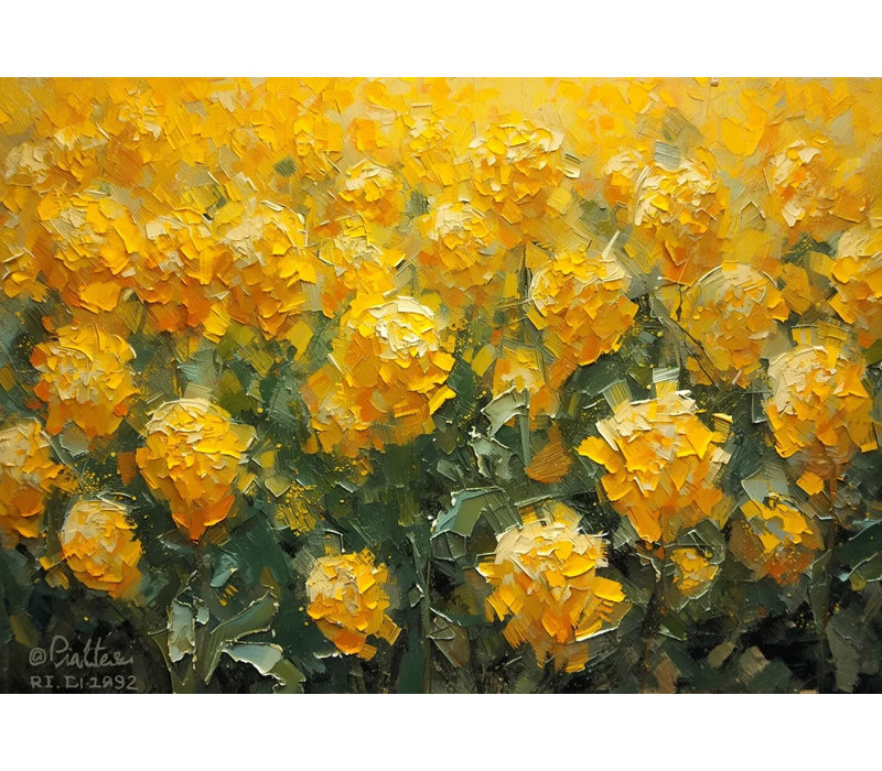 Fleurs dorées