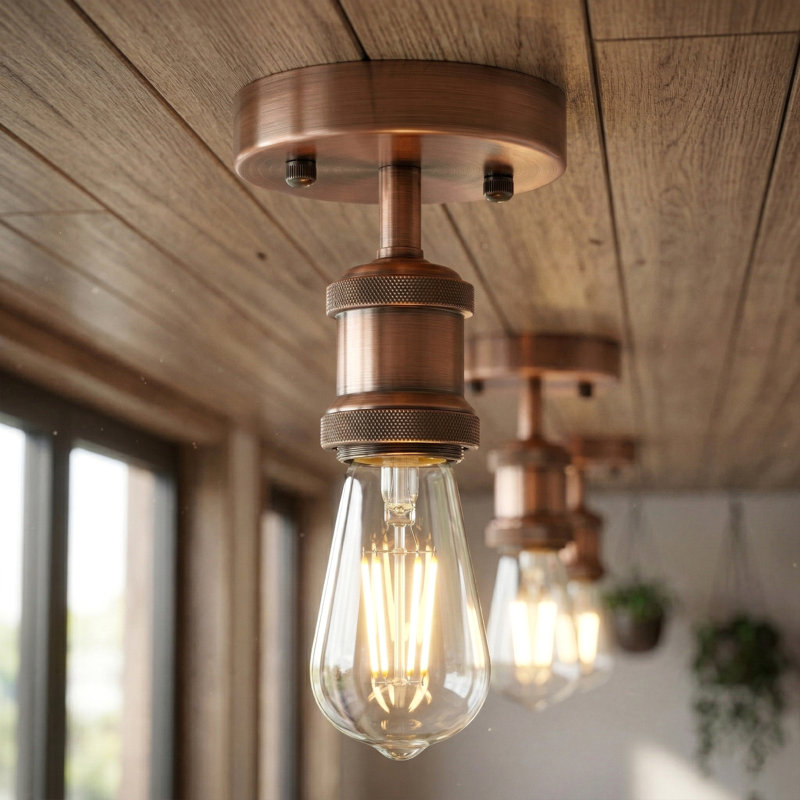 Semi Flush Mount, Copper
