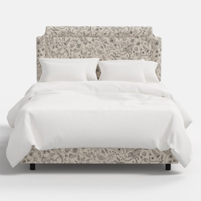Hampton Bed In Aviary Black & Cream