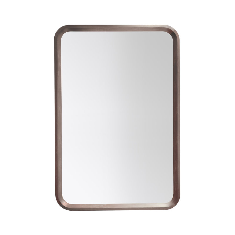 Miroir plat Aliyani, Chêne châtaigner, 35,5 po x 23,5 po