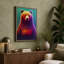 Vibrant Bear Portrait Modern - Print-136728584-136728583