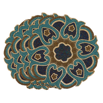 Glass Geometric Round Placemat