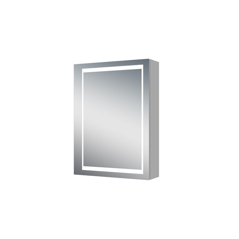 Kah Flat Wall Mirror with Shelves