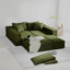Ensemble de canapé modulaire rembourré moderne, canapé modulaire en forme de L de 132 po avec 6 oreillers-42367175
