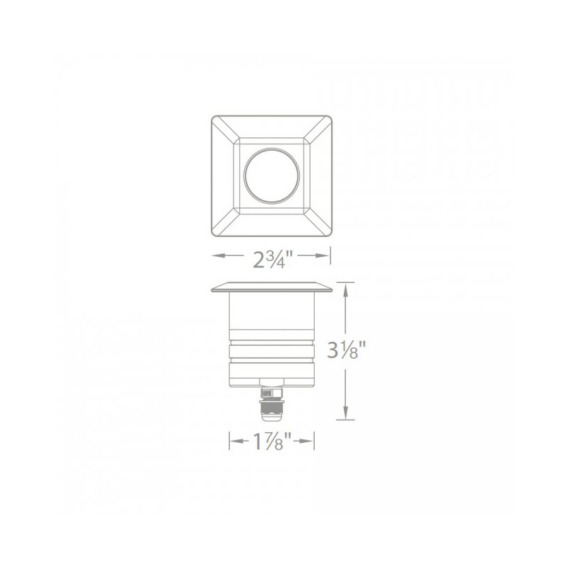 LED Well Light, Brass