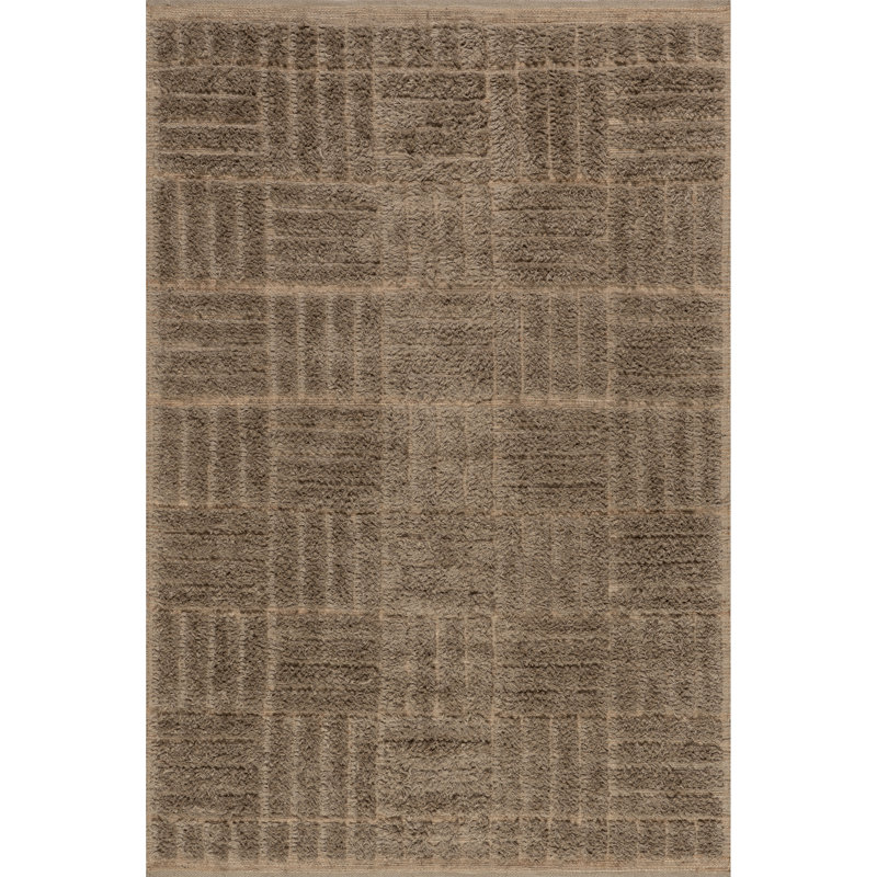 Foundry Select Vonda Geometric Jute Area Rug, Rectangle 9'6" x 13'6"
