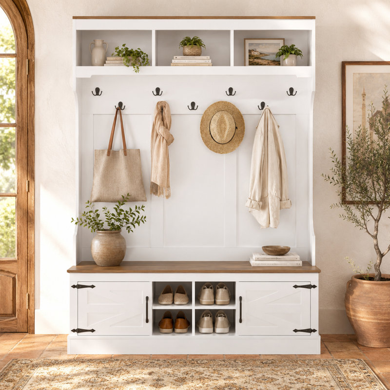 Arbre d'entrée 54 po Rittman Horizon, White