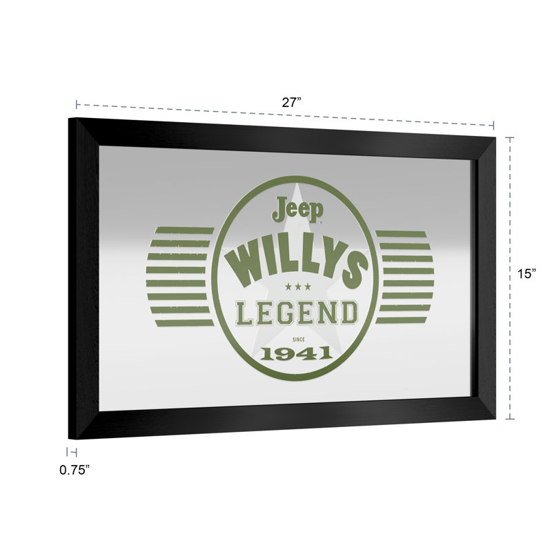 Wood Rectangle Wall Mirror