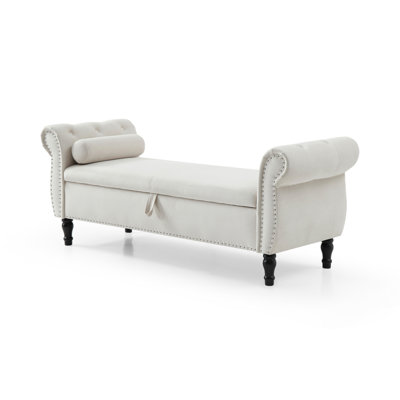 63" Multifunctional Storage Sofa Stool For Living Room