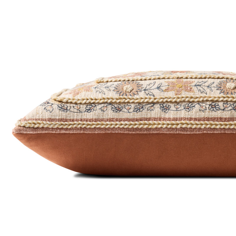 Coussin décoratif Loloi, Rouge / floral multi