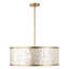 22" 5-Light Capiz Shell Drum Chandelier