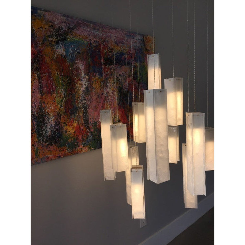 Lustre 84 lumières Amry, Noir mat