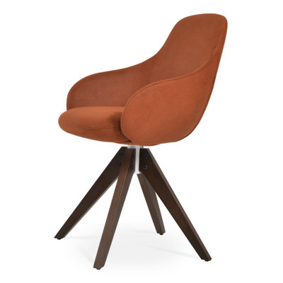 Chaise avec accoudoirs en bois Gazel Pyramid