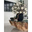 Black Konos Vase With White Magnolias