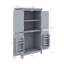 Armoire de rangement élégante sur pied avec 4 portes et tablettes réglables-842638851