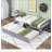 Platform Bed with Trundle-214341663