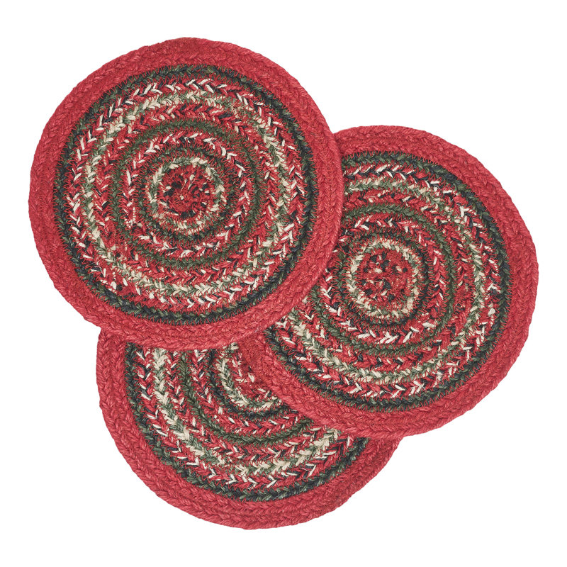 Ensemble de 3 sous-verres en jute Forrester de 8 po de diamètre